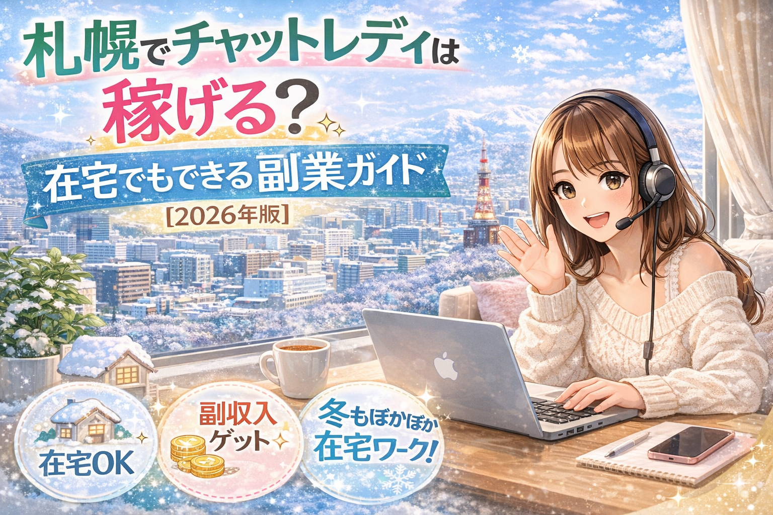 札幌でチャットレディは稼げる?在宅でもできる副業ガイド【2026年版】
